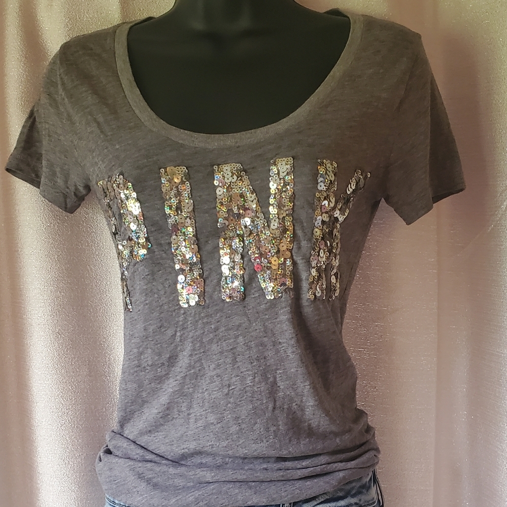 PINK Grey Tshirt